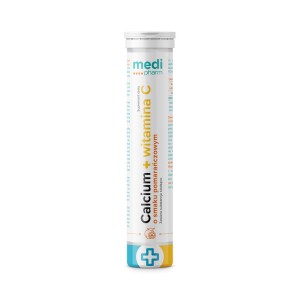 Calcium + witamina C o smaku pomarańczowym